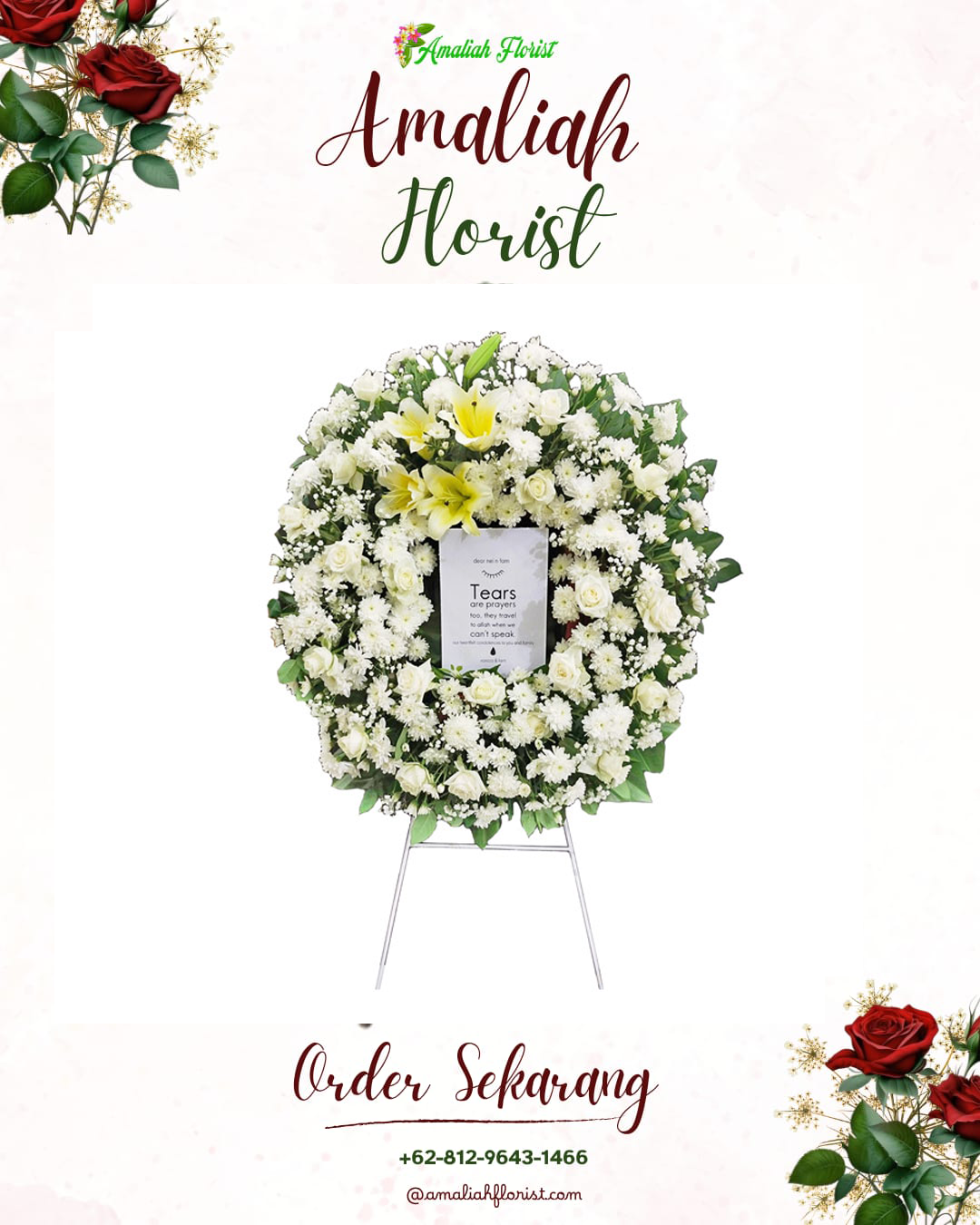 Krans Bunga Duka Kibin